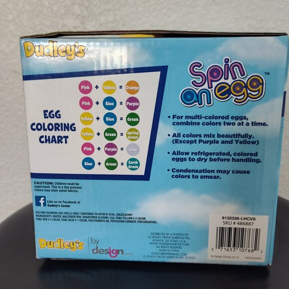 Dudley’s Spin An Egg Easter Egg Decorating Kit - Picture 5 of 5